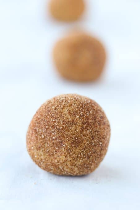 Gingerbread Snickerdoodle dough balls.