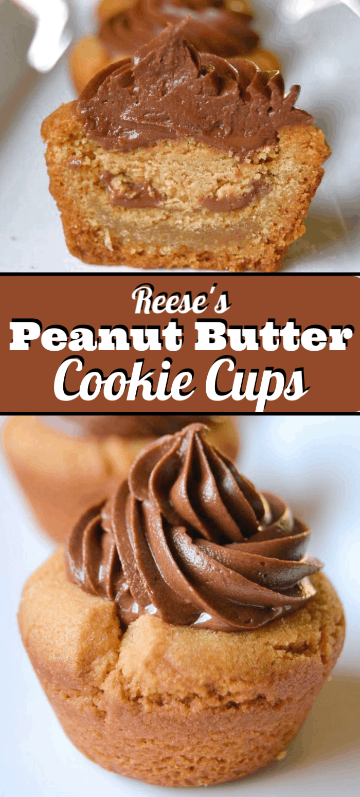 Frosted Peanut Butter Cookie Cups