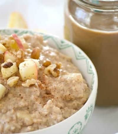 Enjoy one of three NEW flavors of Shamrock Farms Cold Brew Coffee and Milk at breakfast or any time of day. It pairs perfectly with a warm bowl of Apple Oatmeal in the morning!