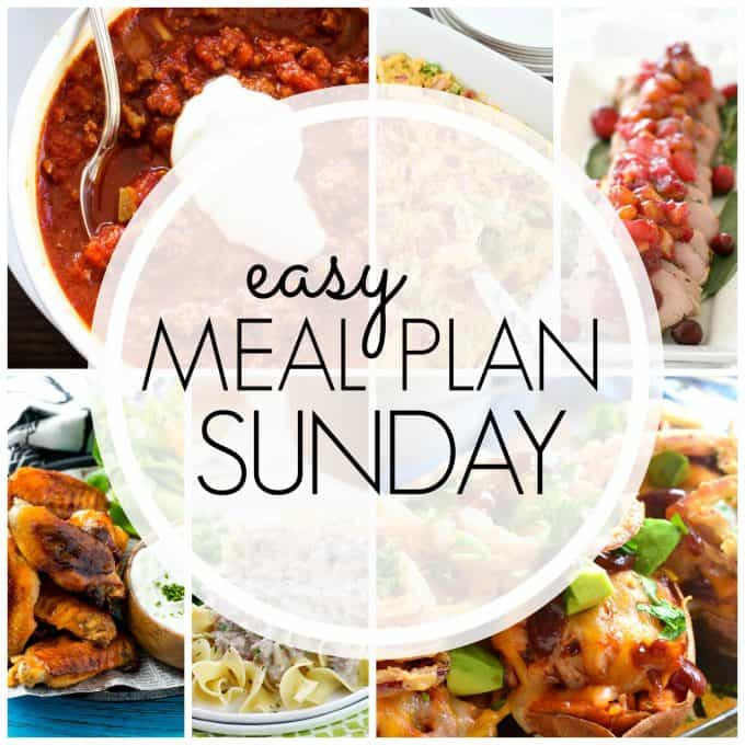 With Easy Meal Plan Sunday Week 78 - six dinners, two desserts and a breakfast recipe will help you remove the guesswork from this week's meal planning.