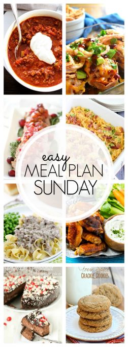 With Easy Meal Plan Sunday Week 78 - six dinners, two desserts and a breakfast recipe will help you remove the guesswork from this week's meal planning.