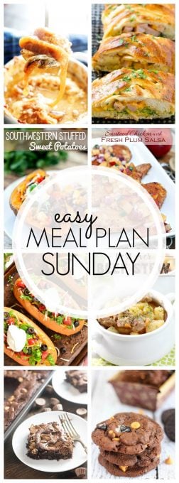 With Easy Meal Plan Sunday Week 79 - six dinners, two desserts and a breakfast recipe will help you remove the guesswork from this week's meal planning.