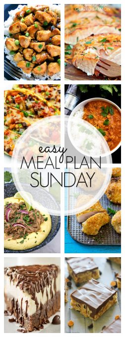 With Easy Meal Plan Sunday Week 80 - six dinners, two desserts and a breakfast recipe will help you remove the guesswork from this week's meal planning.