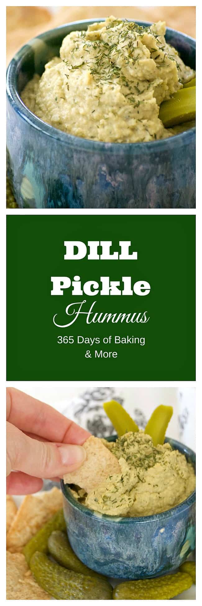 Dill Pickle Hummus is the perfect way to satisfy your craving. Chickpeas, dill pickles, and tahini make this a healthy snack you'll have trouble sharing. 