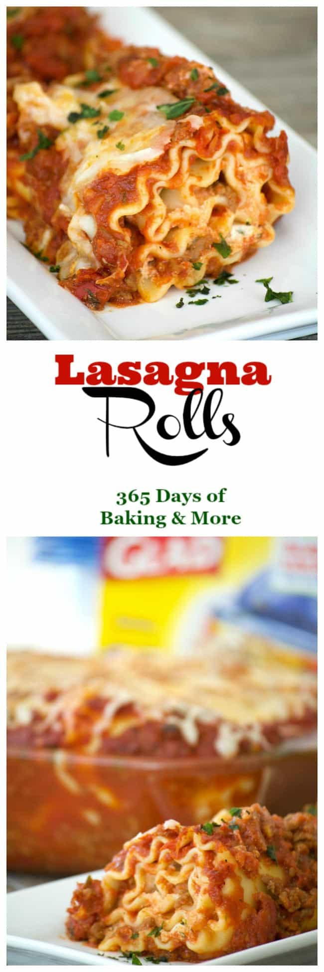 Cheese filled lasagna rolls topped with a flavorful meat sauce - a meal you can't help but share. Share them for your Glad to Give meal to see the smiles.