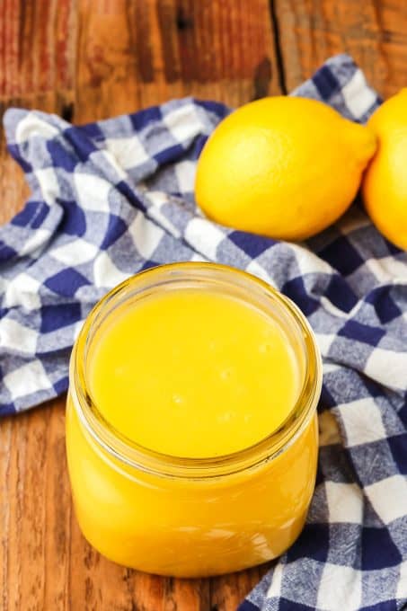 Homemade lemon curd.