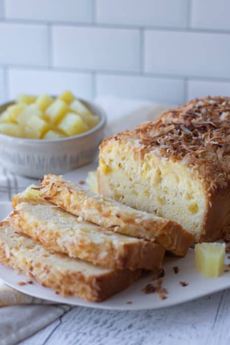 Quick Bread made with pineapple.