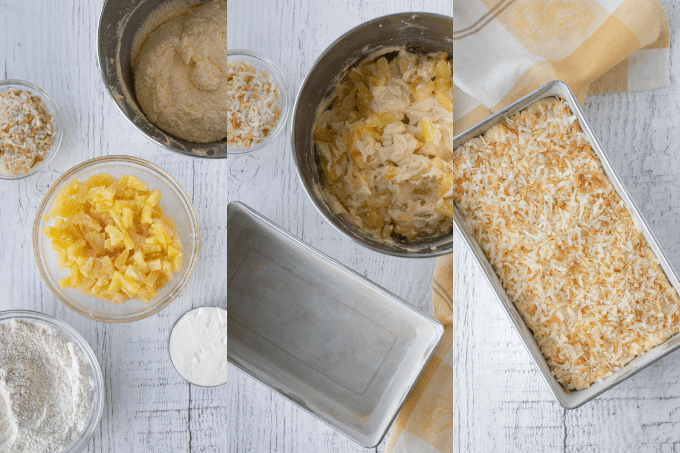 Process shots for Pineapple Bread