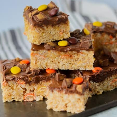 Reese's Peanut Butter Rice Krispies Treats