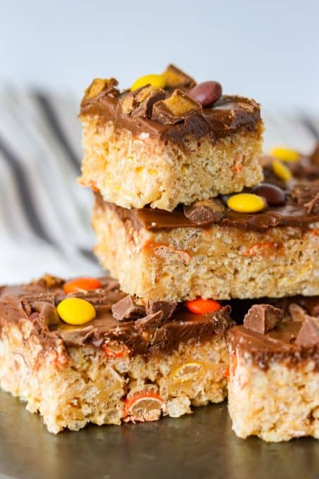 Reese's Peanut Butter Rice Krispies Treats