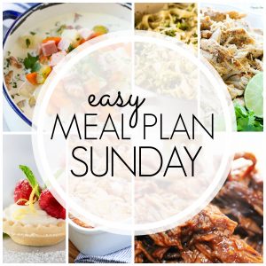 With Easy Meal Plan Sunday Week 89 - six dinners, two desserts, a breakfast and a healthy menu option will help get the week's meal planning done quickly!