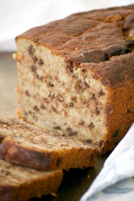 Better than regular banana bread, this easy and delicious Peanut Butter Chocolate Chip Banana Bread will bring you back to Grandma's kitchen and beyond!