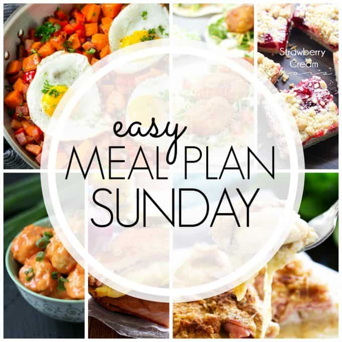 With Easy Meal Plan Sunday Week 94 - six dinners, two desserts, and a breakfast recipe will help you get the week's meal planning done quickly. Enjoy them!