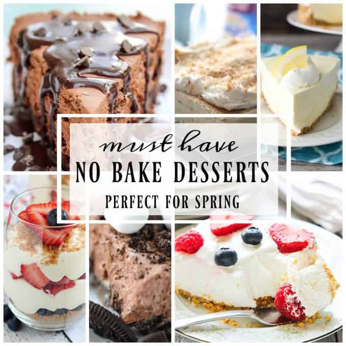 The weather's getting warmer and these 25 Must-Make No Bake Desserts for Spring are popular! Why turn the oven on when you can make these delicious treats?