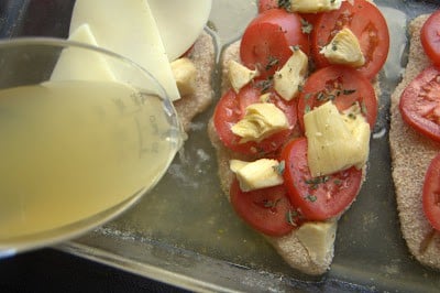 Fresh herbs, tomatoes, chicken, artichokes and cheese, make this Artichoke Tomato Chicken a super easy meal that is on the table in less than 30 minutes! Fresh herbs, tomatoes, chicken, artichokes and cheese, make this Artichoke Tomato Chicken a super easy meal that is on the table in less than 30 minutes!