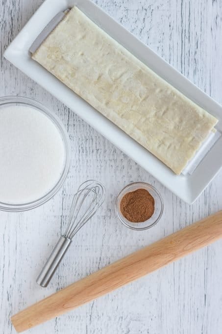 Ingredients for Cinnamon Sugar Elephant Ears