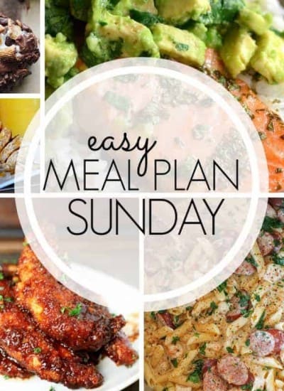 With Easy Meal Plan Sunday Week 96 - six dinners, two desserts, and a breakfast recipe will help you get the week's meal planning done quickly. Enjoy them!