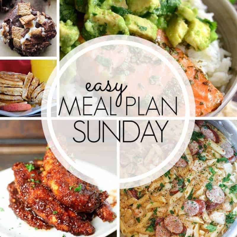 With Easy Meal Plan Sunday Week 96 - six dinners, two desserts, and a breakfast recipe will help you get the week's meal planning done quickly. Enjoy them!