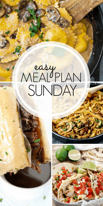 With Easy Meal Plan Sunday Week 97 - six dinners, two desserts, and a breakfast recipe will help you get the week's meal planning done quickly. Enjoy them!