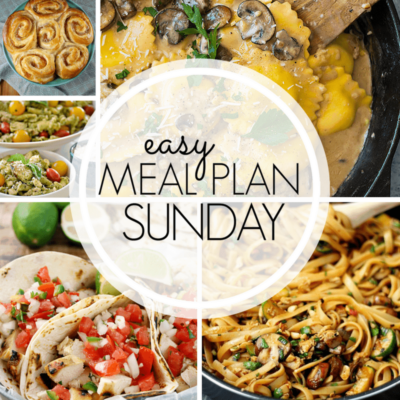 With Easy Meal Plan Sunday Week 97 - six dinners, two desserts, and a breakfast recipe will help you get the week's meal planning done quickly. Enjoy them!