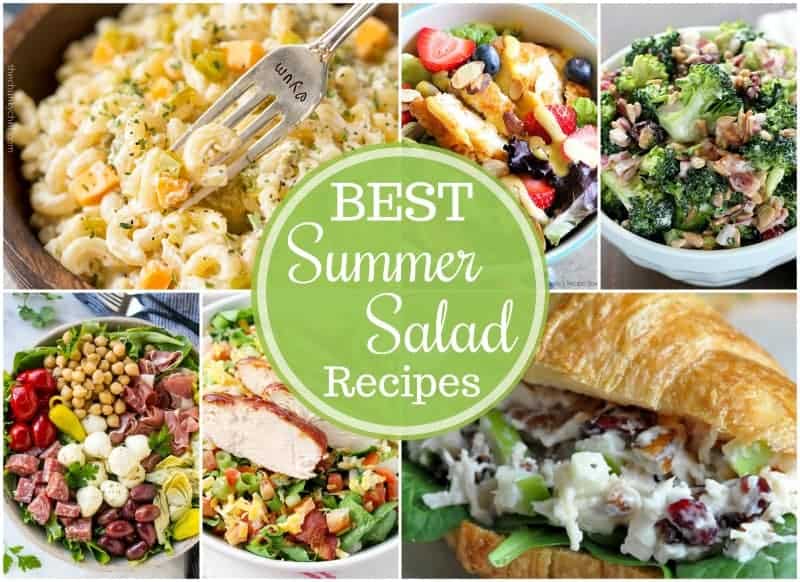 Summer means a rise in temperatures, so stay cool with these great summer salad recipes.  A great and delicious dinner doesn't have to be made in the oven!