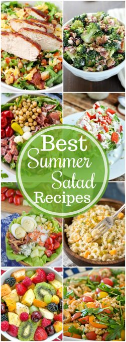 Summer means a rise in temperatures, so stay cool with these great summer salad recipes.  A great and delicious dinner doesn't have to be made in the oven!