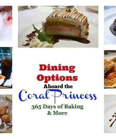 When cruising with Princess Cruises, there are many dining options aboard the Coral Princess. Italian to formal, room service to steak, no one goes hungry!
