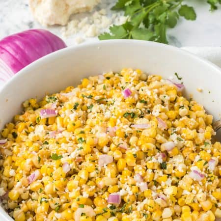 And easy Mexican corn side dish.