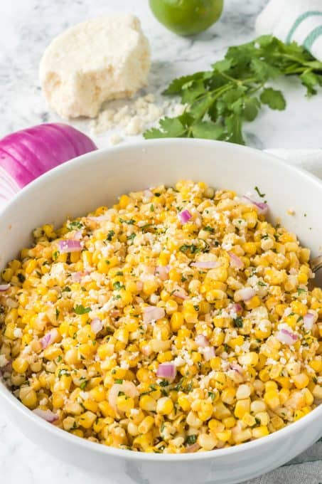 And easy Mexican corn side dish.