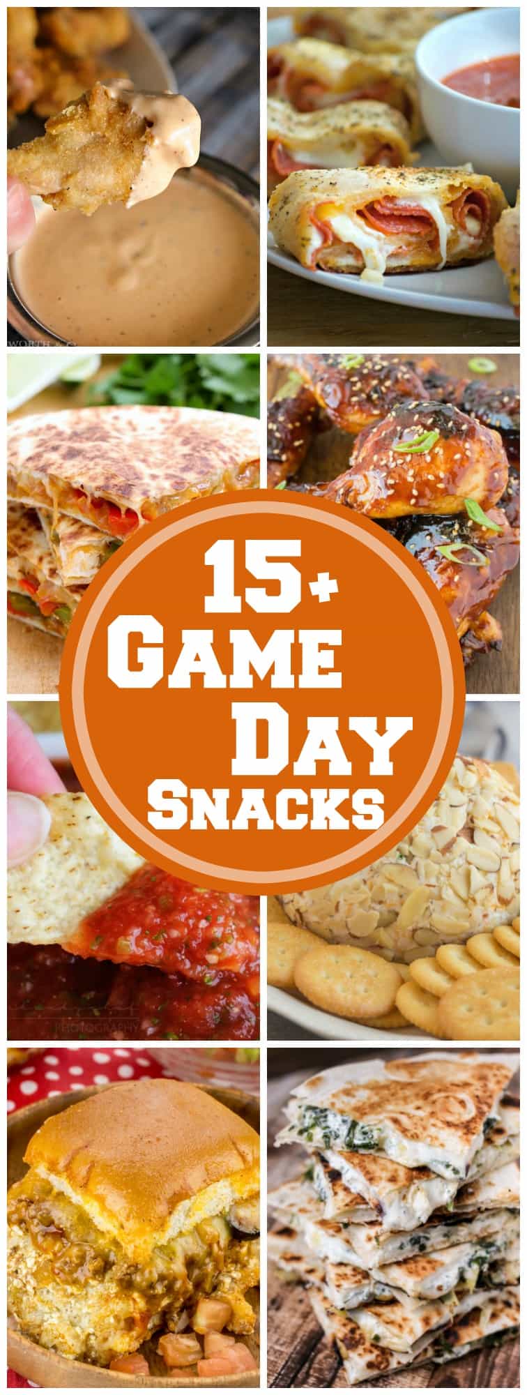 15+ Game Day Snacks to make sure your get-together is complete. With these finger foods from savory to sweet, no one will be going hungry at your party!