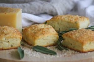 These Asiago Herb Biscuits with shredded Asiago cheese, and fresh herbs are a tasty and easy to make side dish, and they're on your table within 30 minutes! 