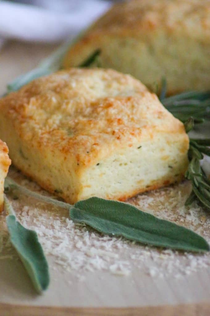 These Asiago Herb Biscuits with shredded Asiago cheese, and fresh herbs are a tasty and easy to make side dish, and they're on your table within 30 minutes! 