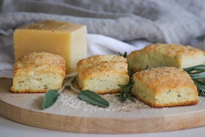 These Asiago Herb Biscuits with shredded Asiago cheese, and fresh herbs are a tasty and easy to make side dish, and they're on your table within 30 minutes! 