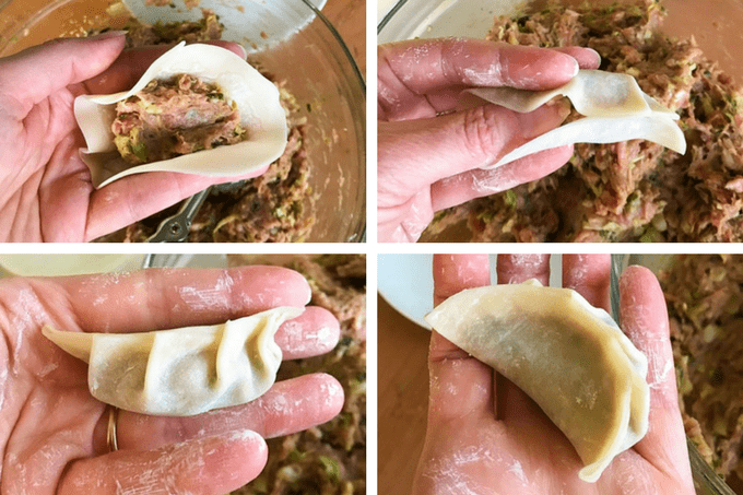 These easy Pork Potstickers with ground pork, ginger, garlic, cabbage and soy sauce wrapped in a light dough are perfect as an appetizer or main course!