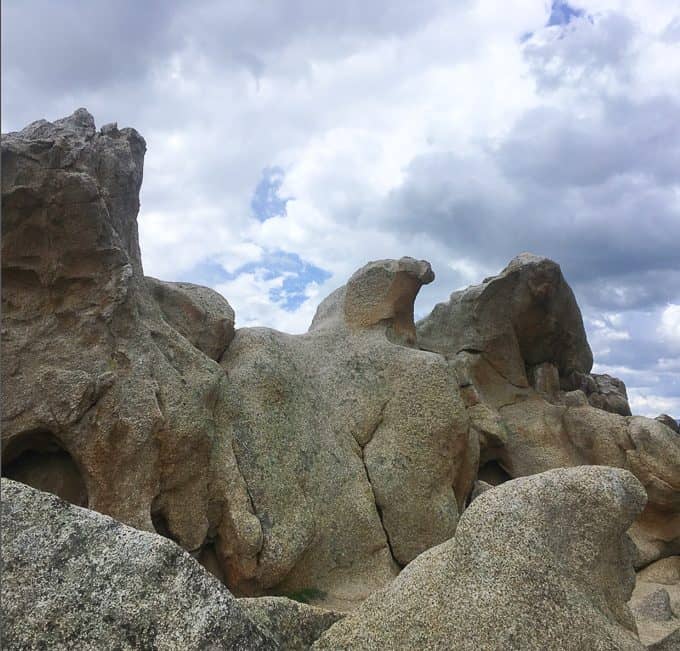 Eagle Rock, one of the sights in southern California along the Pacific Crest Trail. Eagle Rock, one of the sights in southern California along the Pacific Crest Trail.