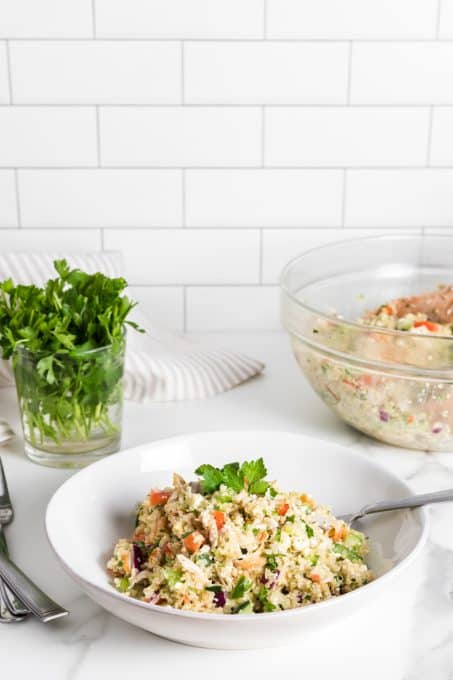 Greek Quinoa Chicken Salad | {Easy Chicken Salad} 365 Days of Baking