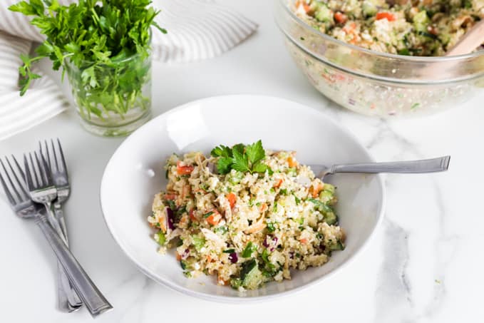 Greek Quinoa Chicken Salad