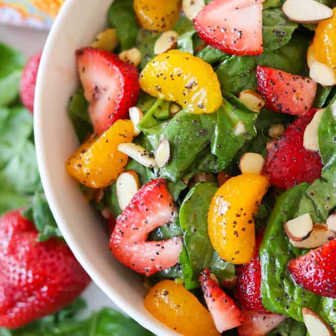 Strawberry Spinach Salad SQUARE