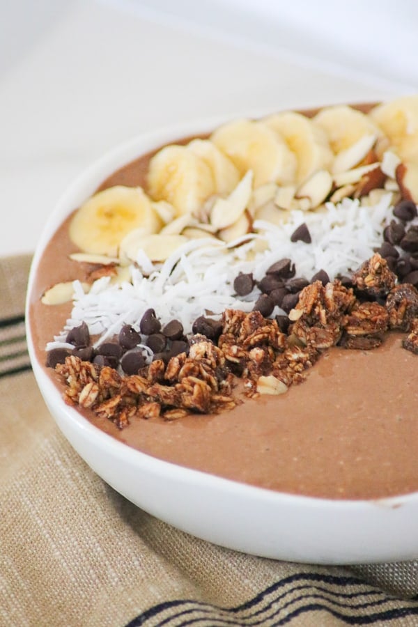 Banana Mocha Smoothie Bowl.