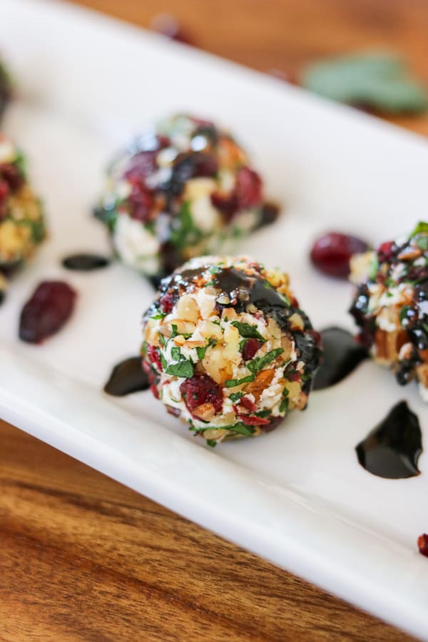 Cranberry Pecan Goat Cheese Bites - the perfect appetizer!