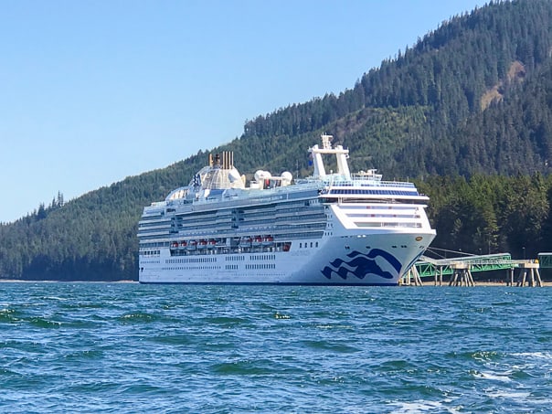 Princess Cruises Island Princess in Icy Strait Point, Hoonah, Alaska- What to Pack for an Alaska Cruise