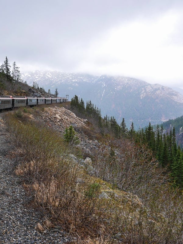 View of the White Pass Scenic Railway -Luxury Class - Alaska Cruise Excursions