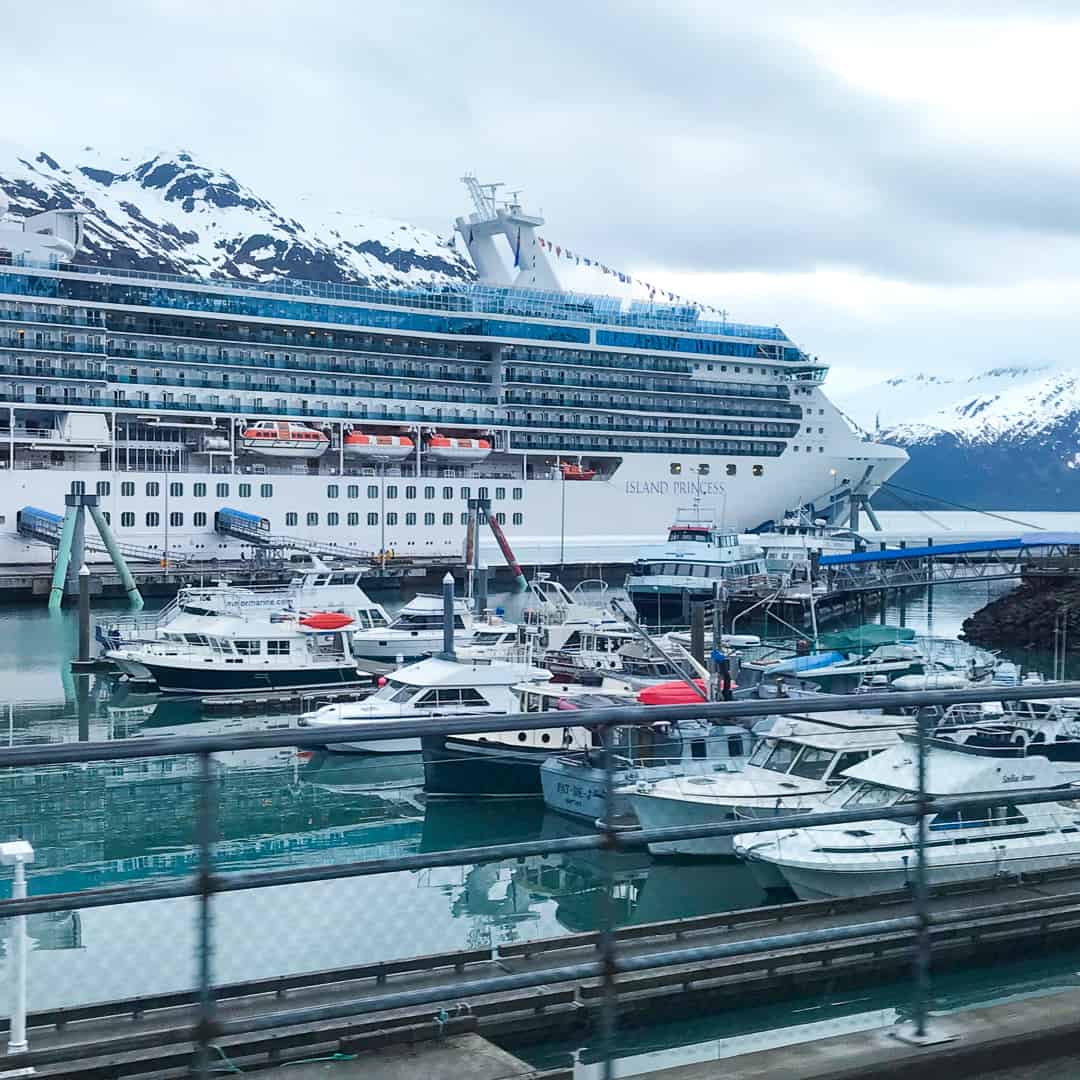 Princess Cruises, Island Princess docked in Whittier, Alaska