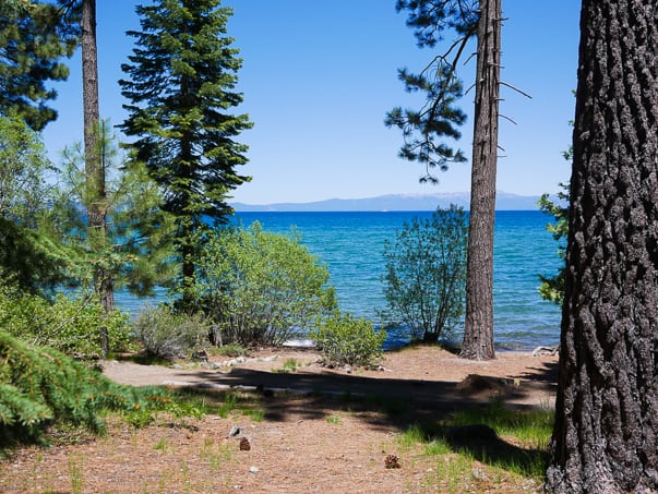 View of Lake Tahoe from Tallac Historic Site, South Lake Tahoe, CA