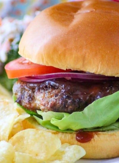 A Cheesy Spiced Pork Burger - 365 Days of Baking and More