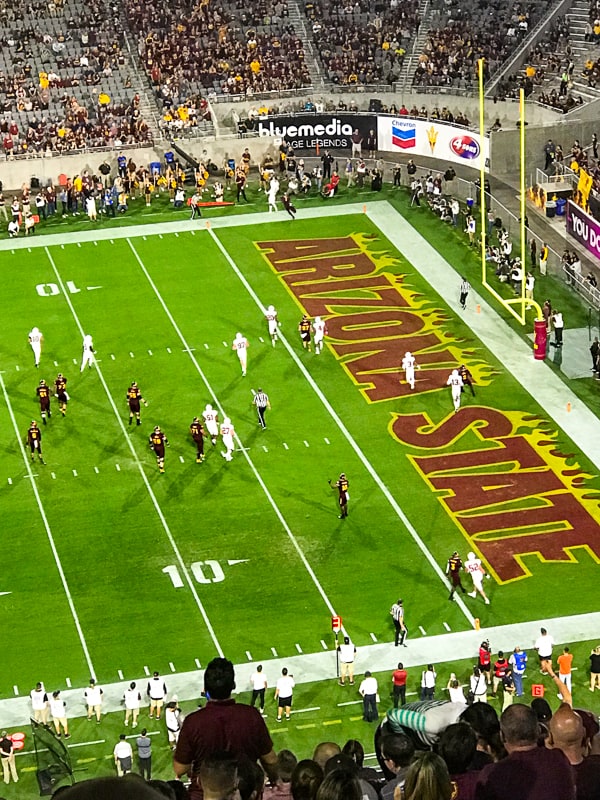 ASU Sun Devils vs. Stanford Cardinals.