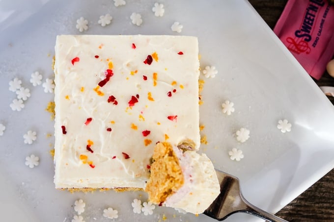 Top of Cranberry Orange Dream Bars