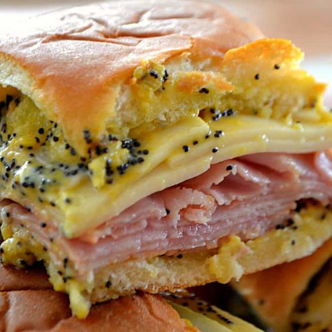 Ham and Cheese Party Sandwiches.