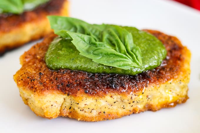 This Parmesan Pork Chops with Pesto is an easy recipe.