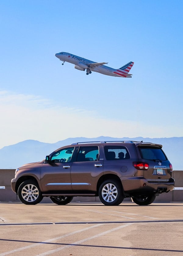 2019 Toyota Sequoia Platinum at Sky Harbor Airport in Phoenix, AZ.